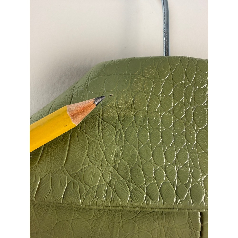 Princess Polly Green Croc Embossed Jacket Women's Size 0 Faux Leather - Picture 6 of 12